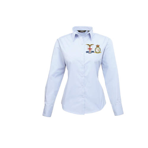 City of London 600 Squadron Premier Ladies Long Sleeve Poplin Blouse - PR300