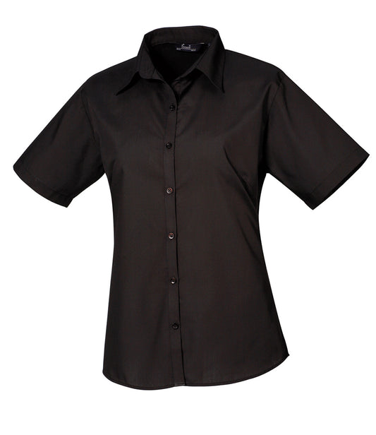Premier Ladies Short Sleeve Poplin Shirt - PR302
