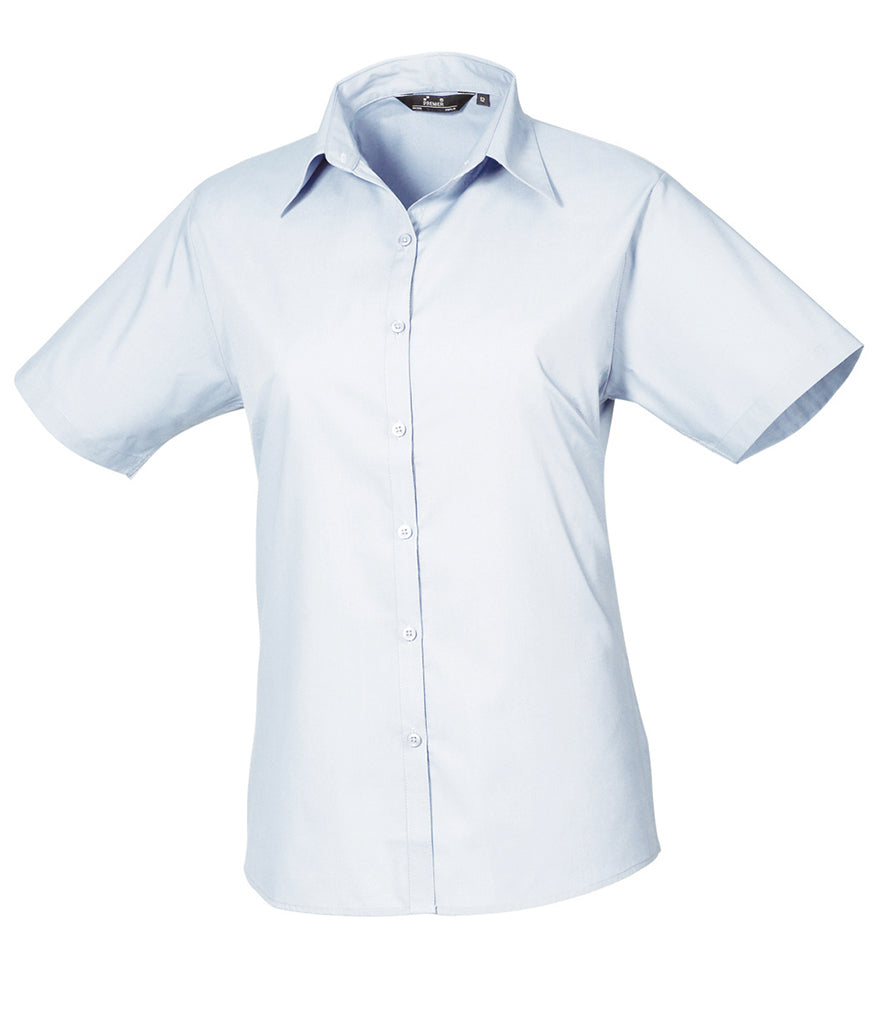 Swansea Sappers - Premier Ladies Short Sleeve Poplin Shirt - PR302