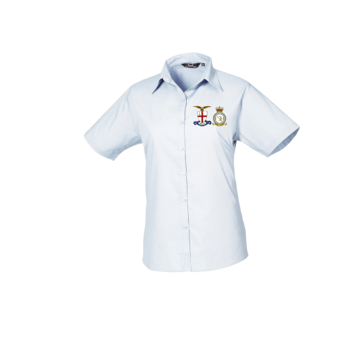 City of London 600 Squadron Premier Ladies Short Sleeve Poplin Shirt - PR302
