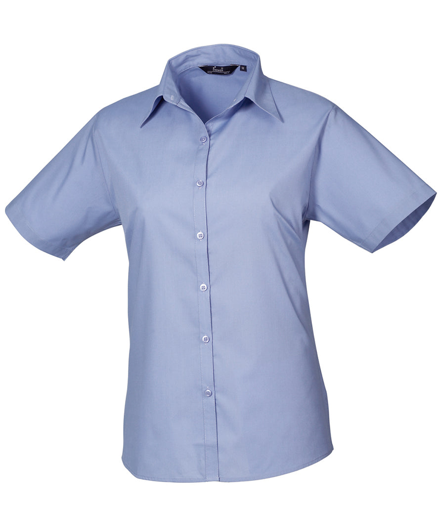 HMS Dragon Premier Ladies Short Sleeve Poplin Shirt - PR302