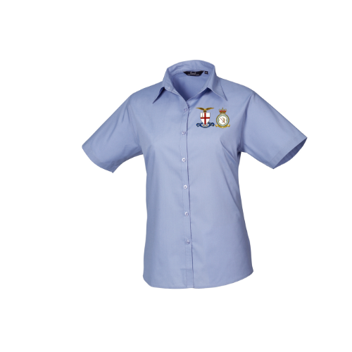 City of London 600 Squadron Premier Ladies Short Sleeve Poplin Shirt - PR302