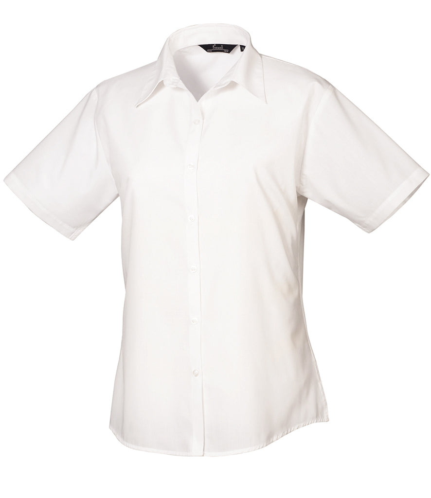 HMS Dragon Premier Ladies Short Sleeve Poplin Shirt - PR302