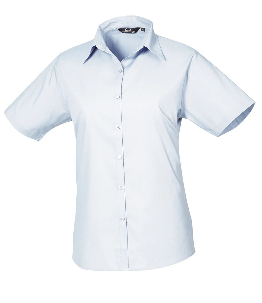 HMS VIGILANT Premier Ladies Short Sleeve Poplin Shirt - PR302