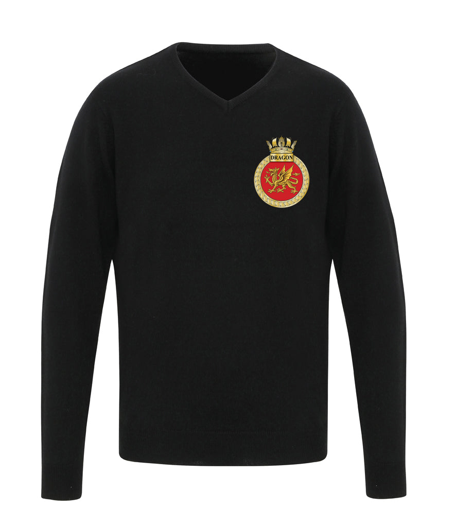 TS Dragon - Premier Essential Acrylic V Neck Sweater