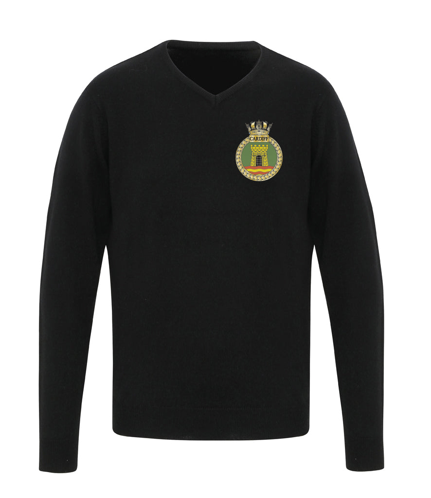 HMS Cardiff -  Premier Essential Acrylic V Neck Sweater