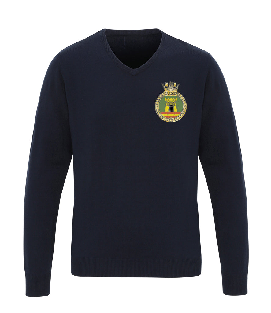 HMS Cardiff -  Premier Essential Acrylic V Neck Sweater
