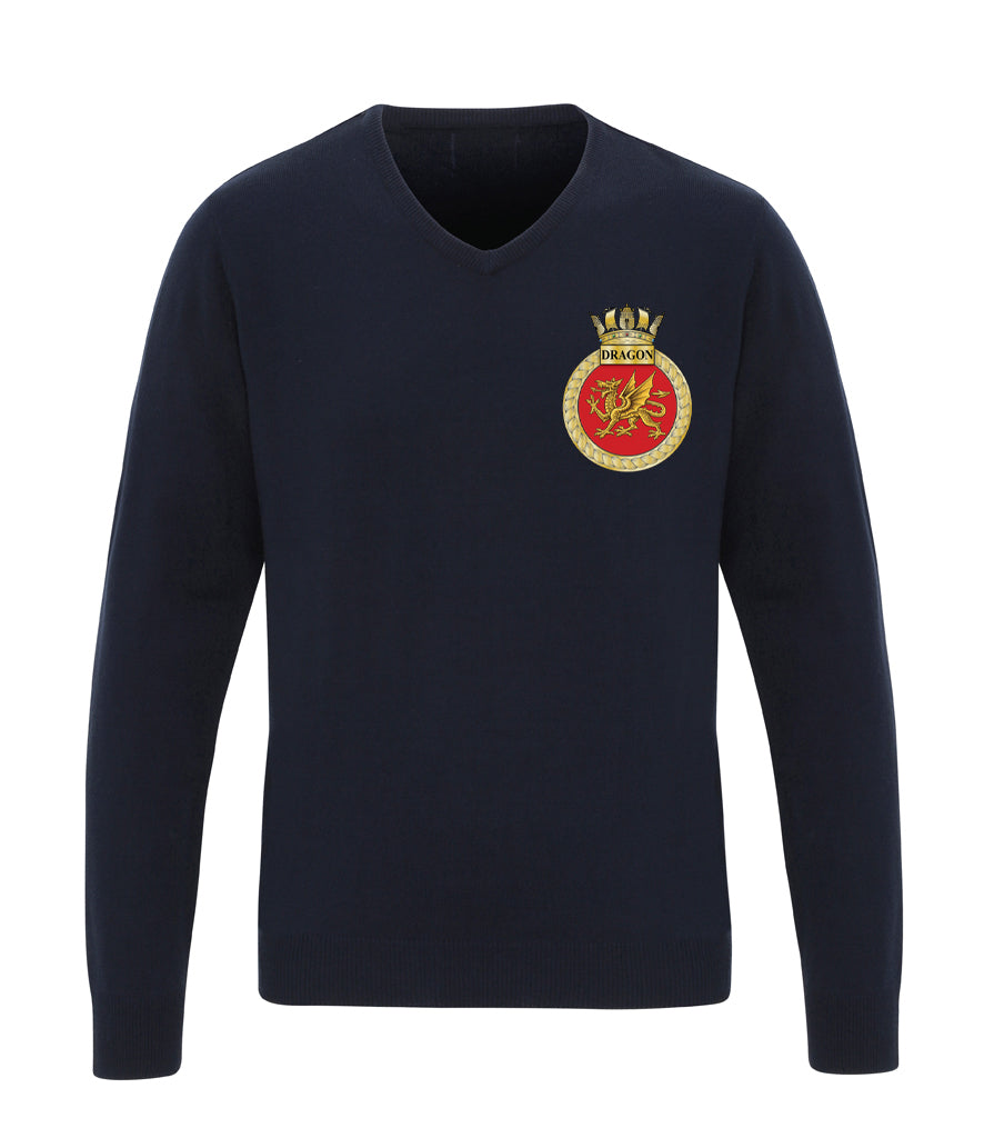 TS Dragon - Premier Essential Acrylic V Neck Sweater