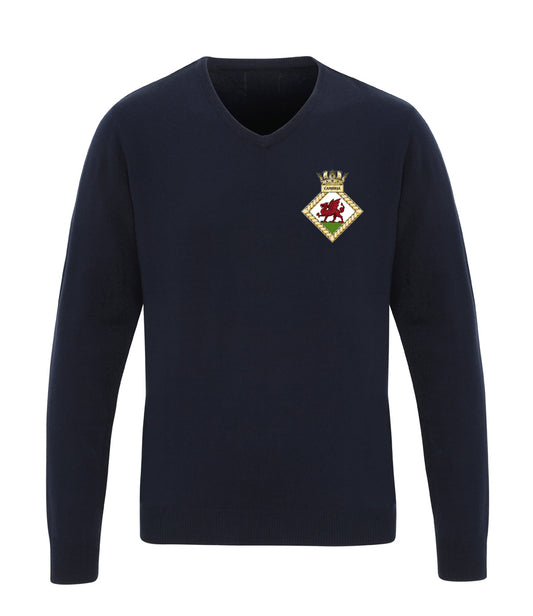 HMS CAMBRIA Premier Essential Acrylic V Neck Sweater - PR400