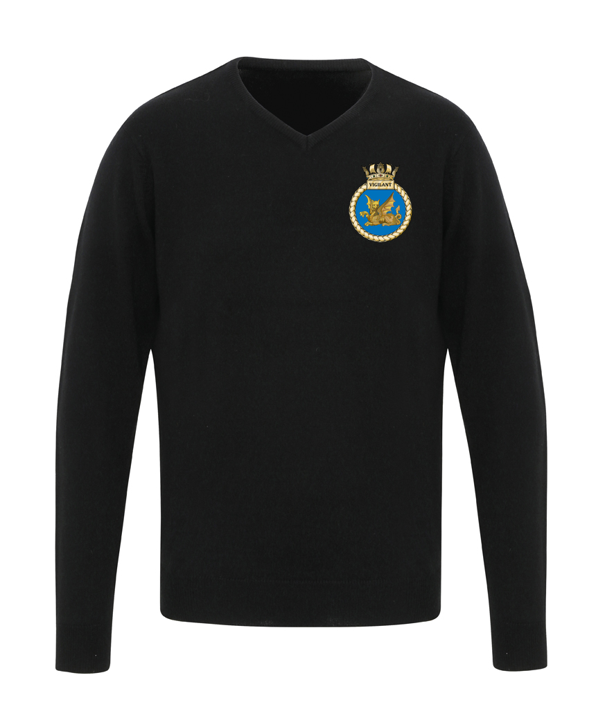 HMS VIGILANT Premier Essential Acrylic V Neck Sweater - PR400