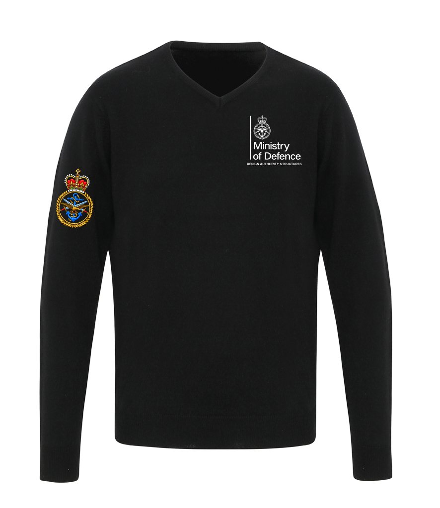 MoD Design Authority Structures (Tri Service) -  Premier Essential Acrylic V Neck Sweater