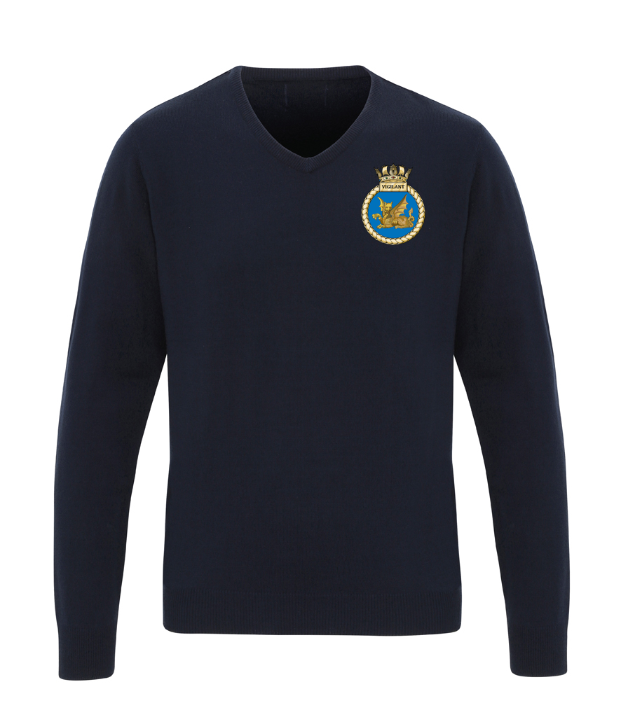 HMS VIGILANT Premier Essential Acrylic V Neck Sweater - PR400