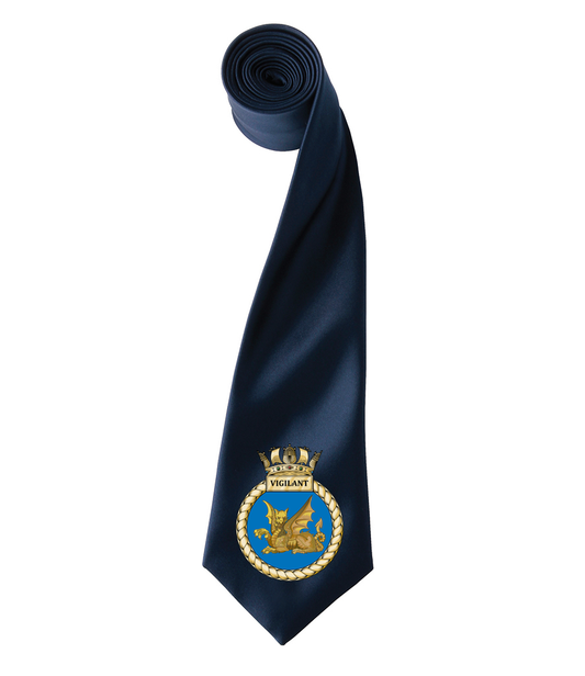 HMS VIGILANT Premier Satin Tie - PR750