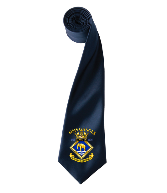 HMS GANGES Premier Satin Tie - PR750