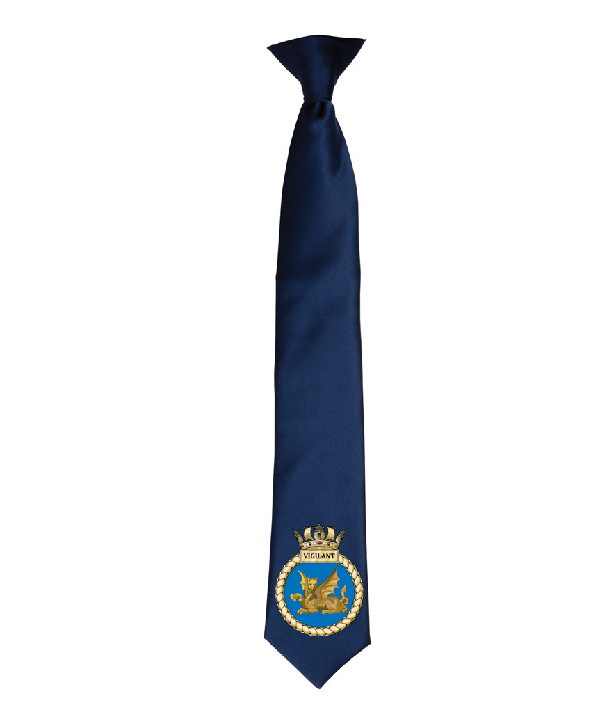 HMS VIGILANT Premier Satin Clip Tie - PR755