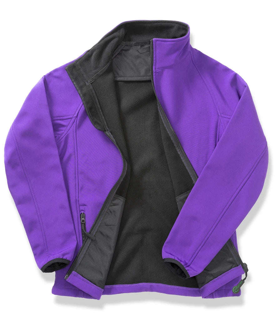 CHILL Mens Softshell Jacket - Result Mens Two Layer Printable Hooded Soft Shell Jacket