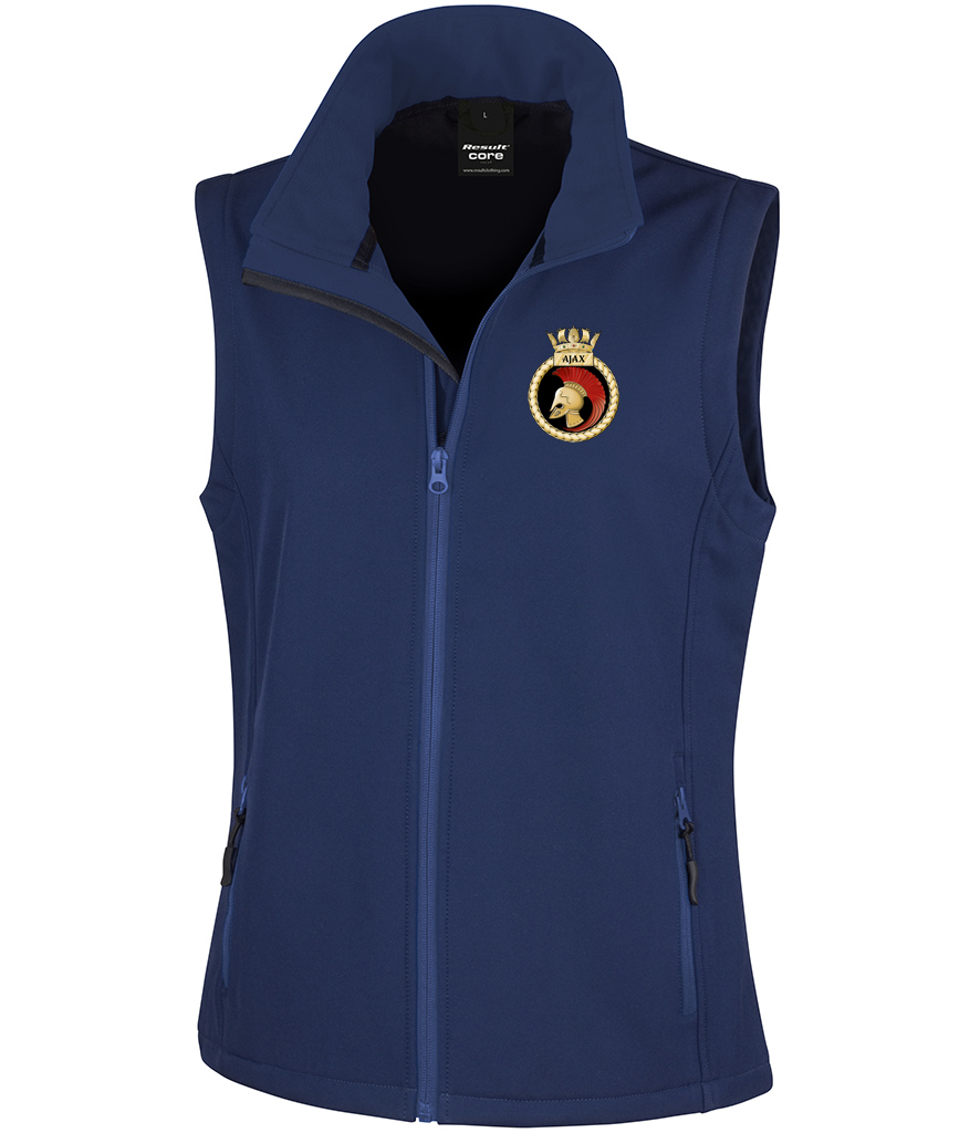TS AJAX - Result Core Ladies Printable Soft Shell Bodywarmer