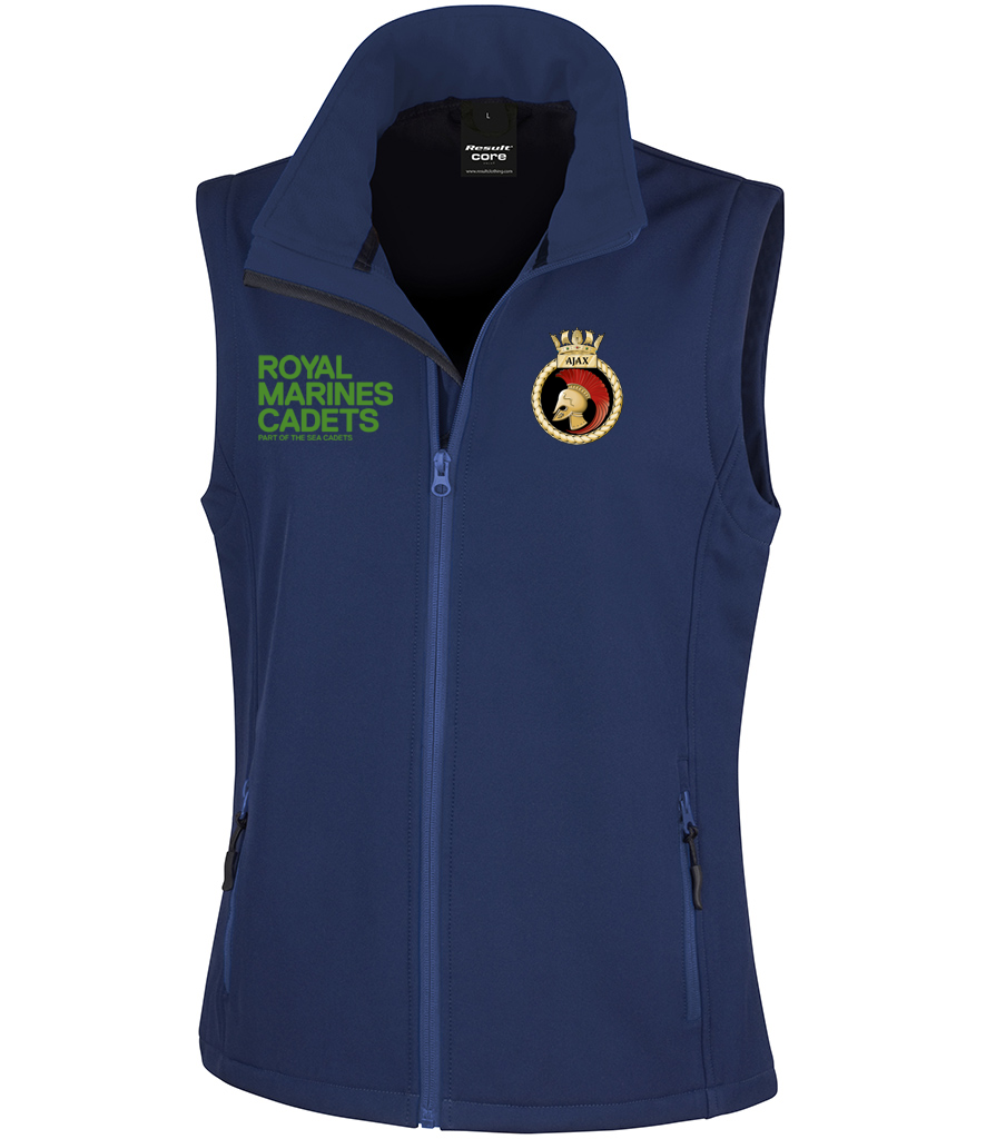 TS AJAX RMC - Result Core Ladies Printable Soft Shell Bodywarmer