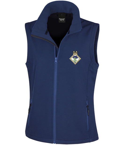 HMS EAGLET  Result Core Ladies Printable Soft Shell Bodywarmer - RS232F