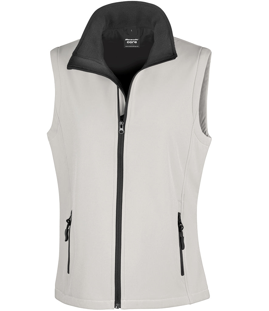 Result Core Ladies Printable Soft Shell Bodywarmer - RS232F