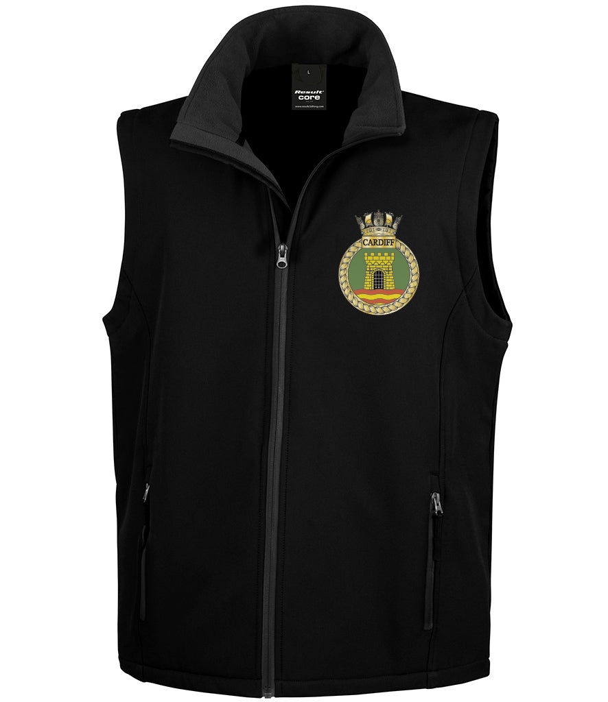 HMS Cardiff - Result Core Unisex Printable Soft Shell Bodywarmer