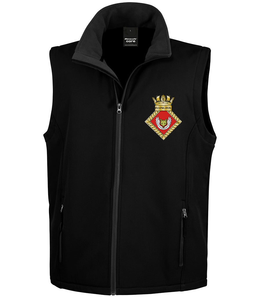 HMS Flying Fox - Result Core Unisex Printable Soft Shell Bodywarmer