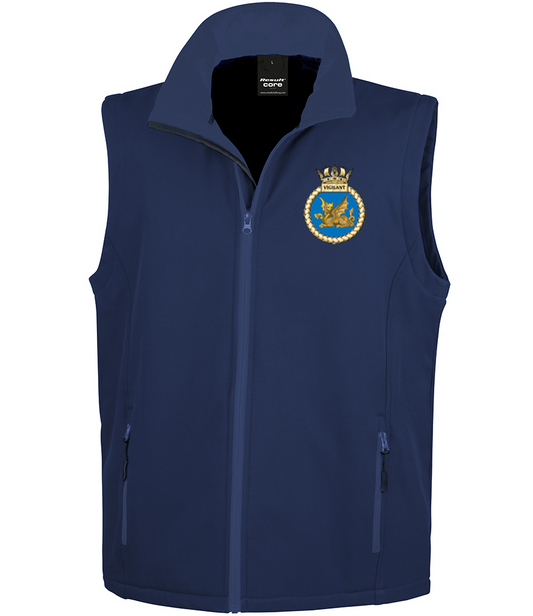 HMS VIGILANT Result Core Printable Soft Shell Bodywarmer - RS232M