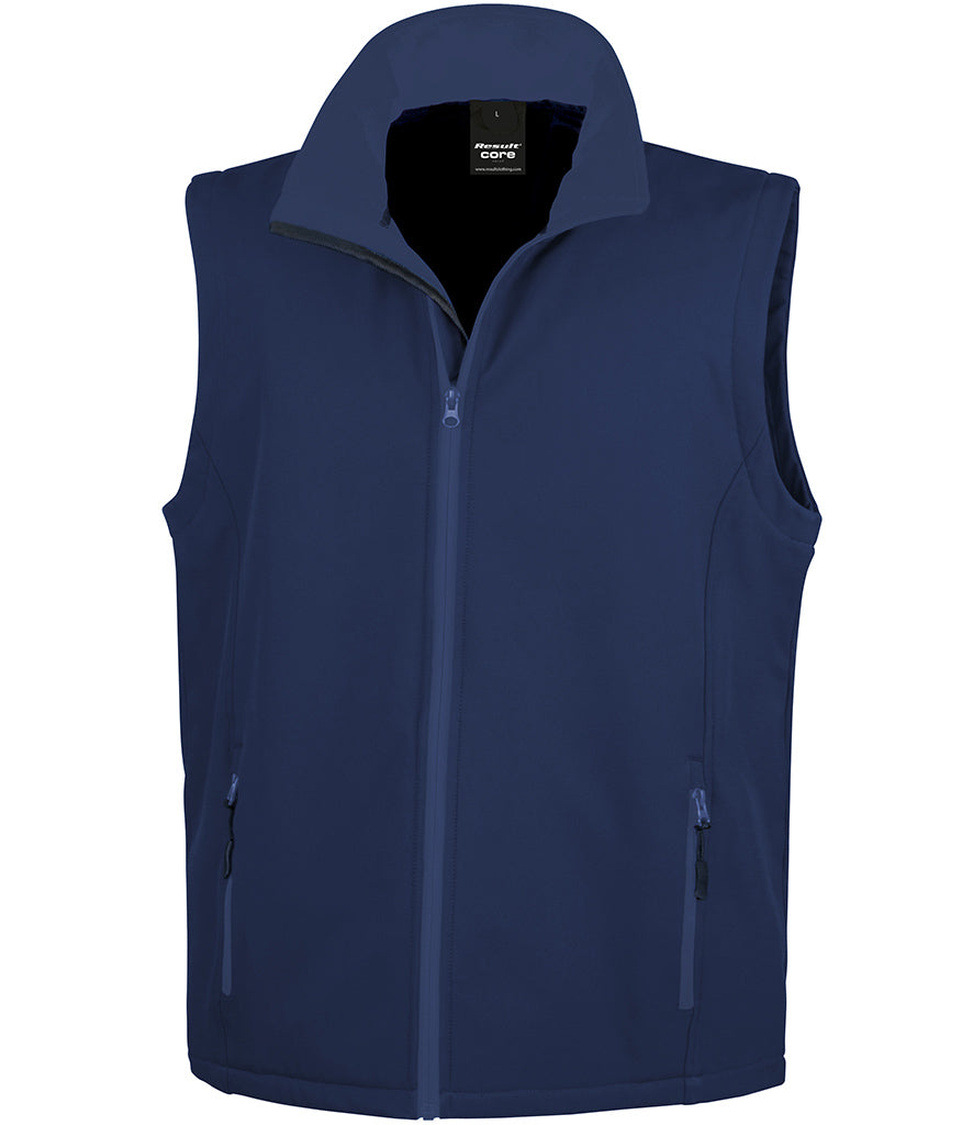 Swansea Sappers - Result Core Printable Soft Shell Bodywarmer - RS232M (Printed Back)