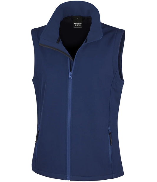 HMS TIGER - Result Core Ladies Printable Soft Shell Bodywarmer - RS232F