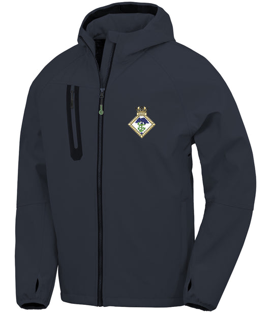 HMS EAGLET Result Recycled  Unisex Three Layer Printable Hooded Soft Shell Jacket - R909X