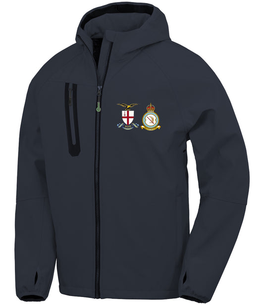 City of London 600 Squadron Result Recycled Unisex Three Layer Printable Hooded Soft Shell Jacket - R909X