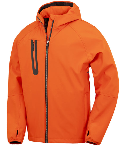 Result Recycled  Unisex Three Layer Printable Hooded Soft Shell Jacket - R909X