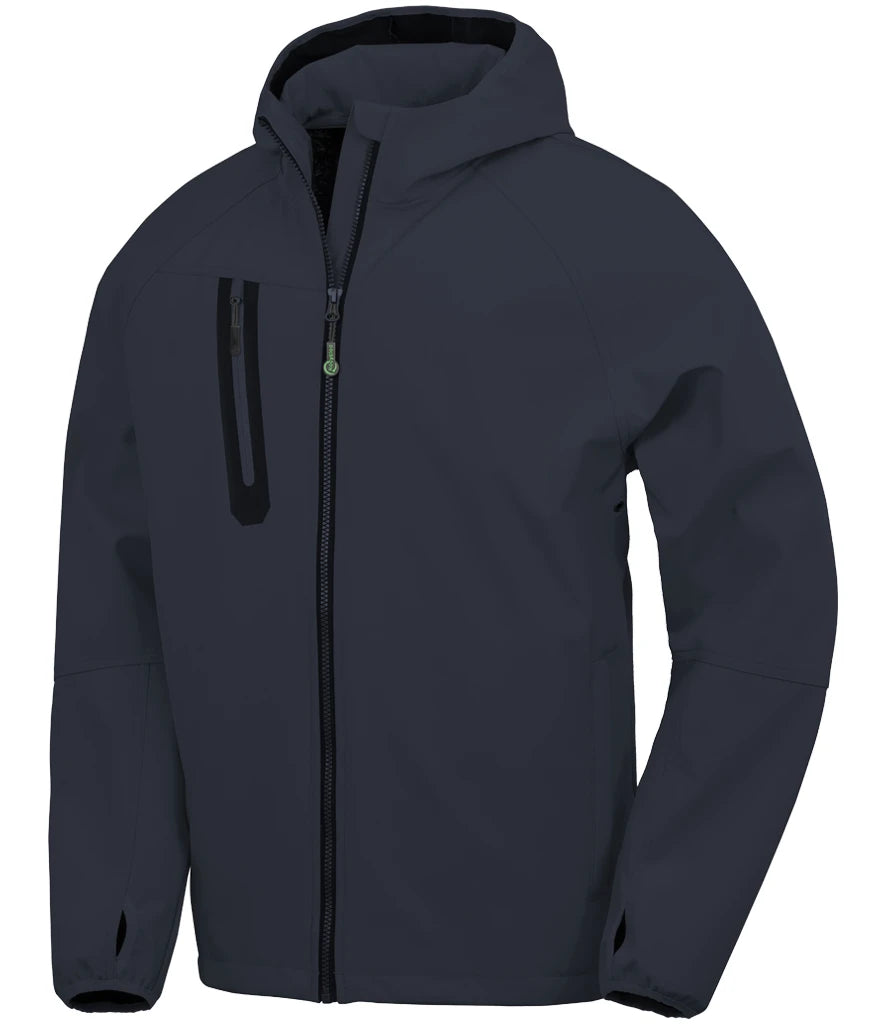 HMS BLAKE - Result Recycled  Unisex Three Layer Printable Hooded Soft Shell Jacket - R909X