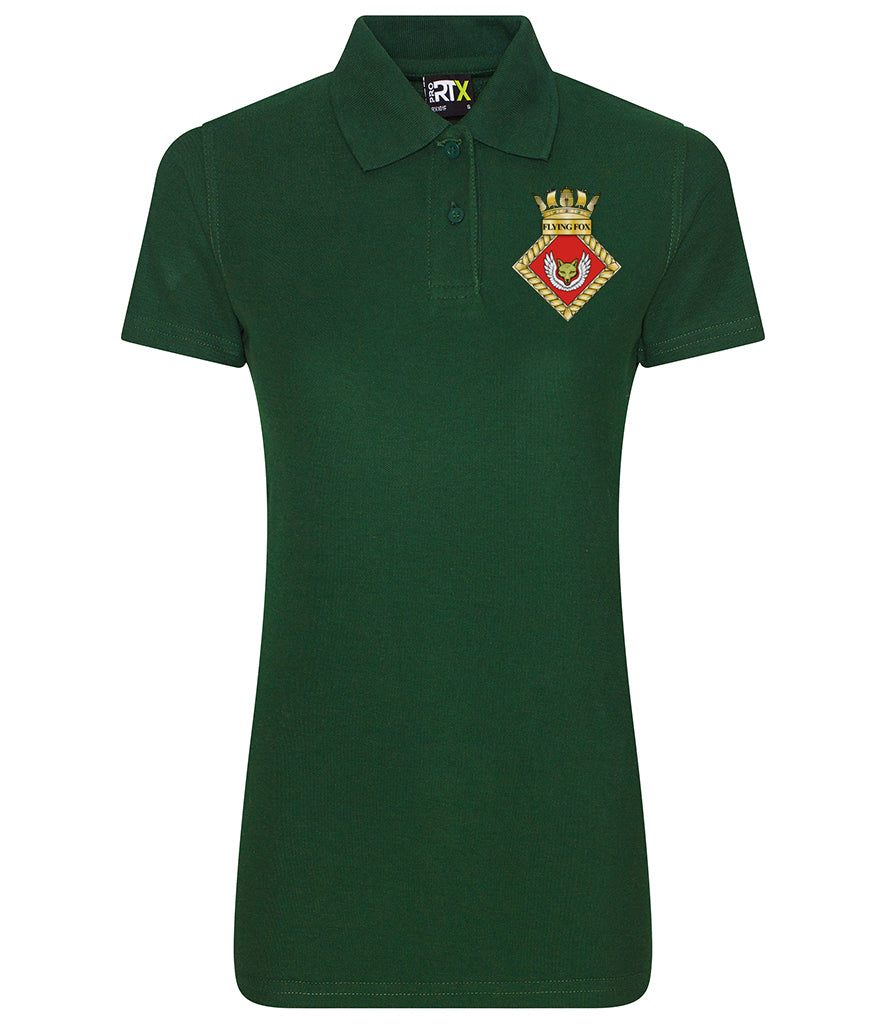 HMS Flying Fox - Pro RTX Ladies Fit Pique Polo Shirt