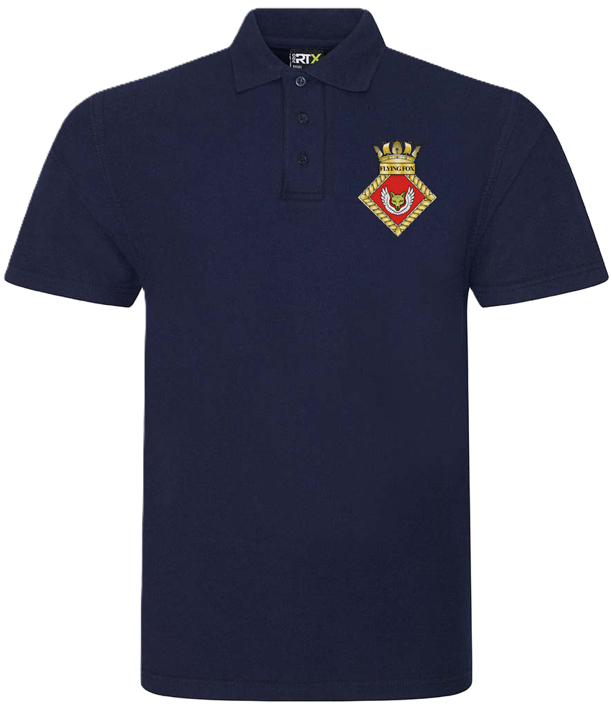 HMS Flying Fox - Pro RTX Unisex Pique Polo Shirt