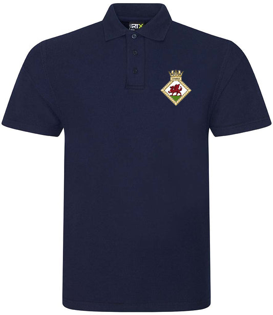 HMS CAMBRIA Unisex Pique Polo Shirt - RX101