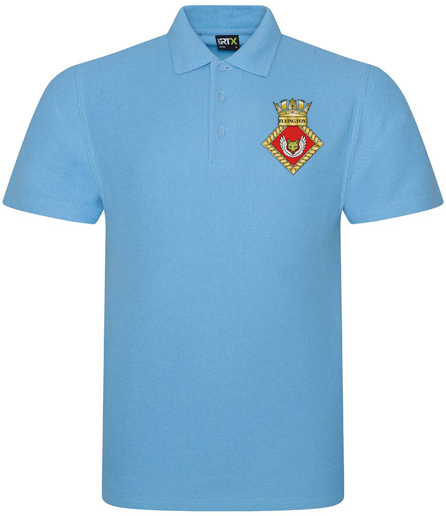HMS Flying Fox - Pro RTX Unisex Pique Polo Shirt