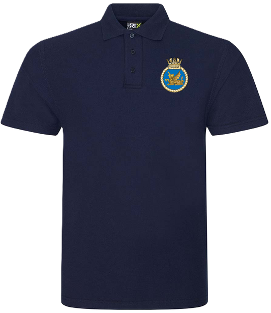 HMS VIGILANT Unisex Pique Polo Shirt - RX101