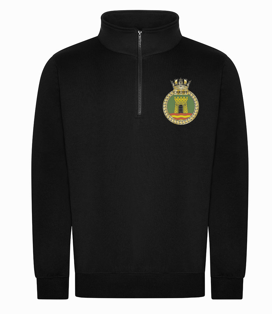 HMS Cardiff - Pro RTX 1/4 Neck Zip Sweatshirt - RX305