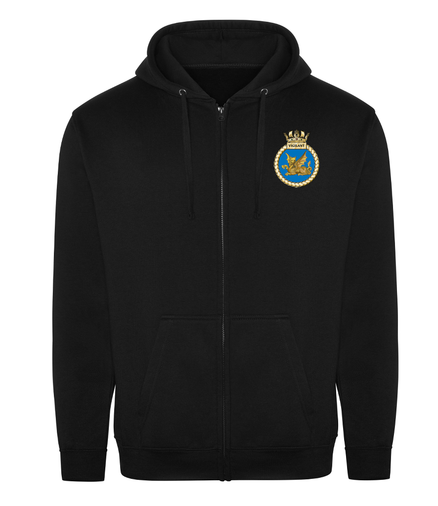 HMS VIGILANT - RTX Pro Unisex Zip Hoodie - RX351