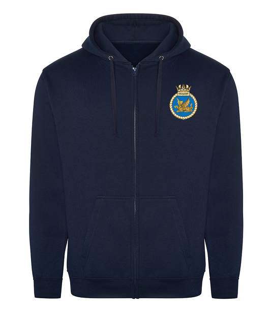 HMS VIGILANT - RTX Pro Unisex Zip Hoodie - RX351