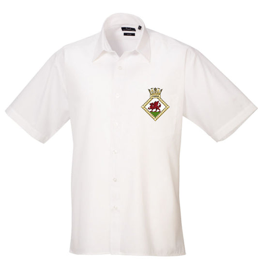 HMS CAMBRIA Premier Short Sleeve Poplin Shirt - PR202