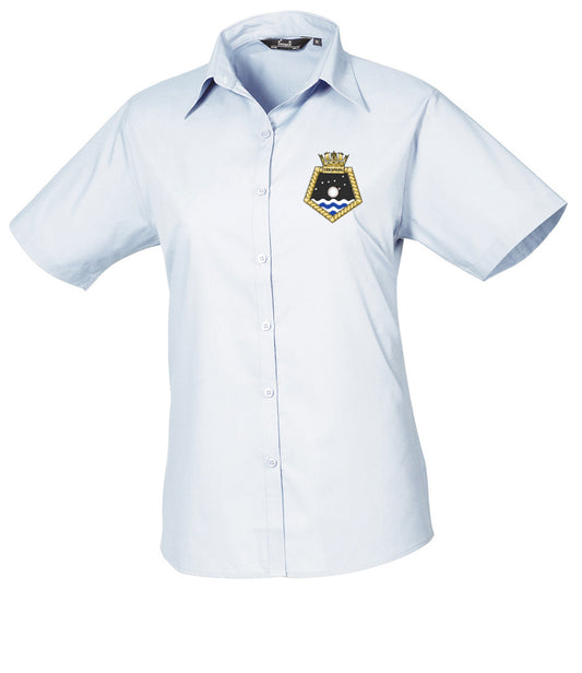 RFA TIDESPRING Premier Ladies Short Sleeve Poplin Shirt - PR302