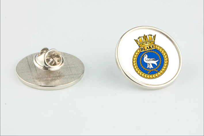 HMS GANGES Lapel Pin Badge Silver