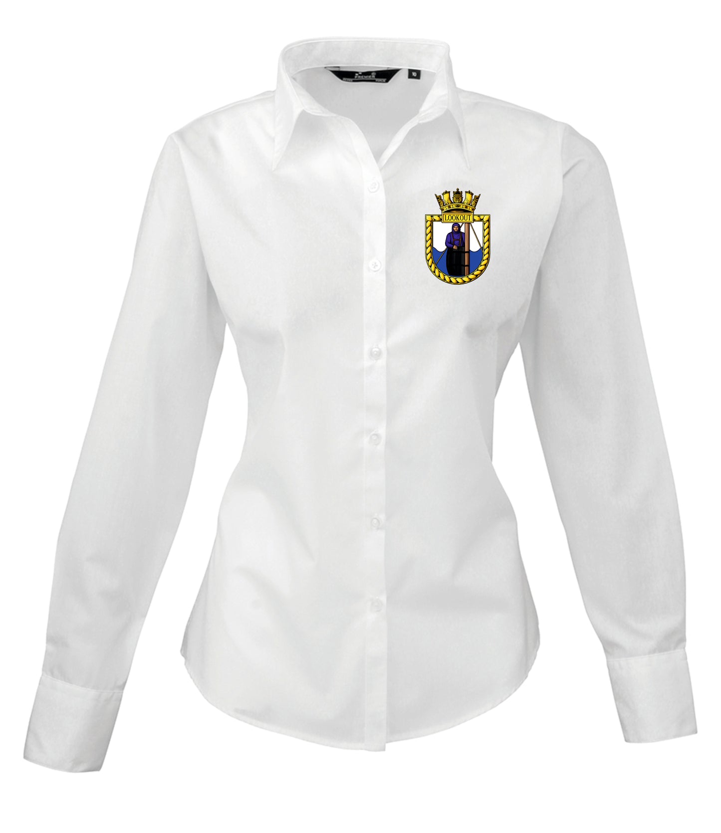 Premier Ladies Long Sleeve Poplin Blouse TS LOOKOUT